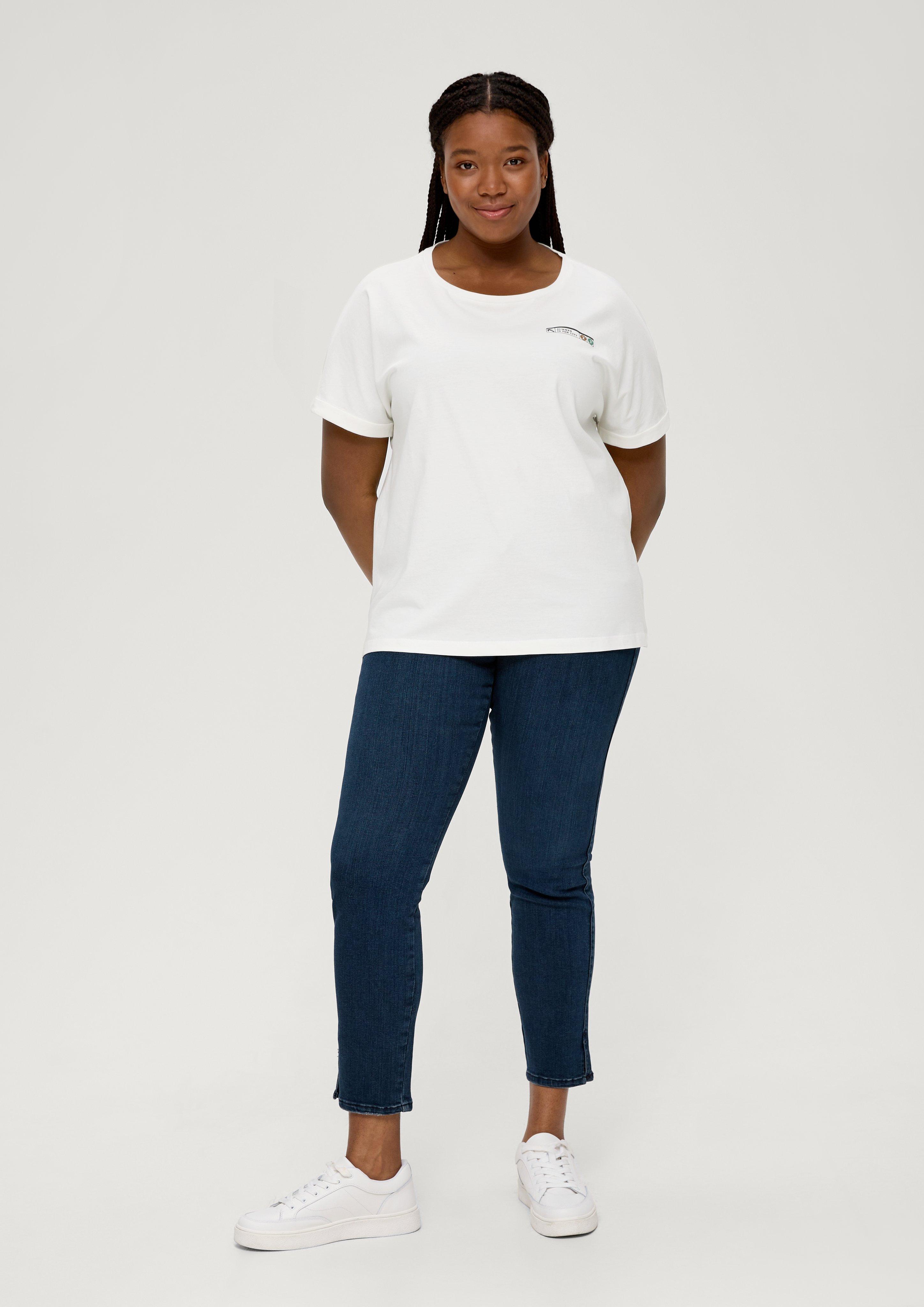 Baumwollshirt mit Frontprint  2131702-02D9