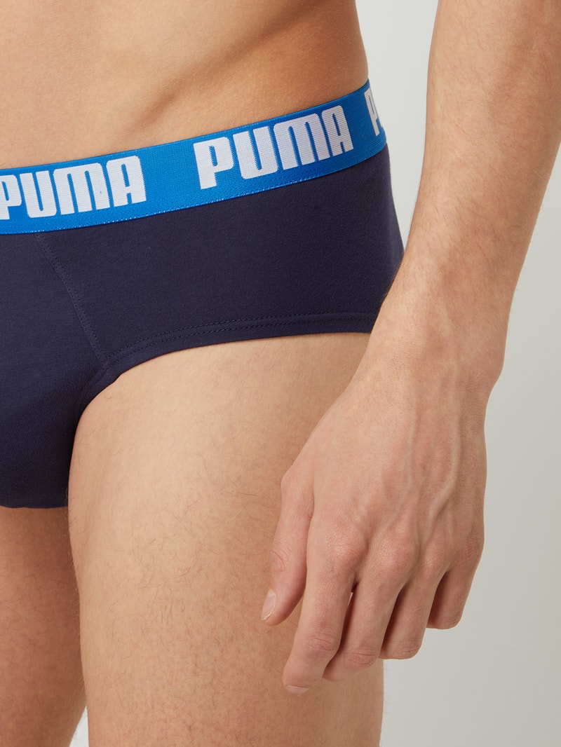 Slip mit Stretch-Anteil im 2er-Pack in royalblau