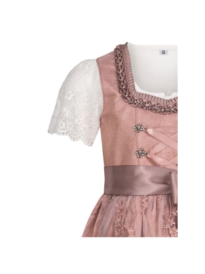 Nübler Kinderdirndl 3-teilig Sabrina in Rosa günstig kaufen