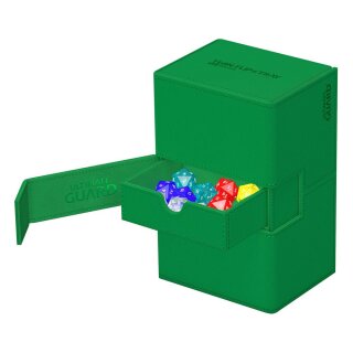 Ultimate Guard Twin Flip`n`Tray 160+ XenoSkin Monocolor - Grün