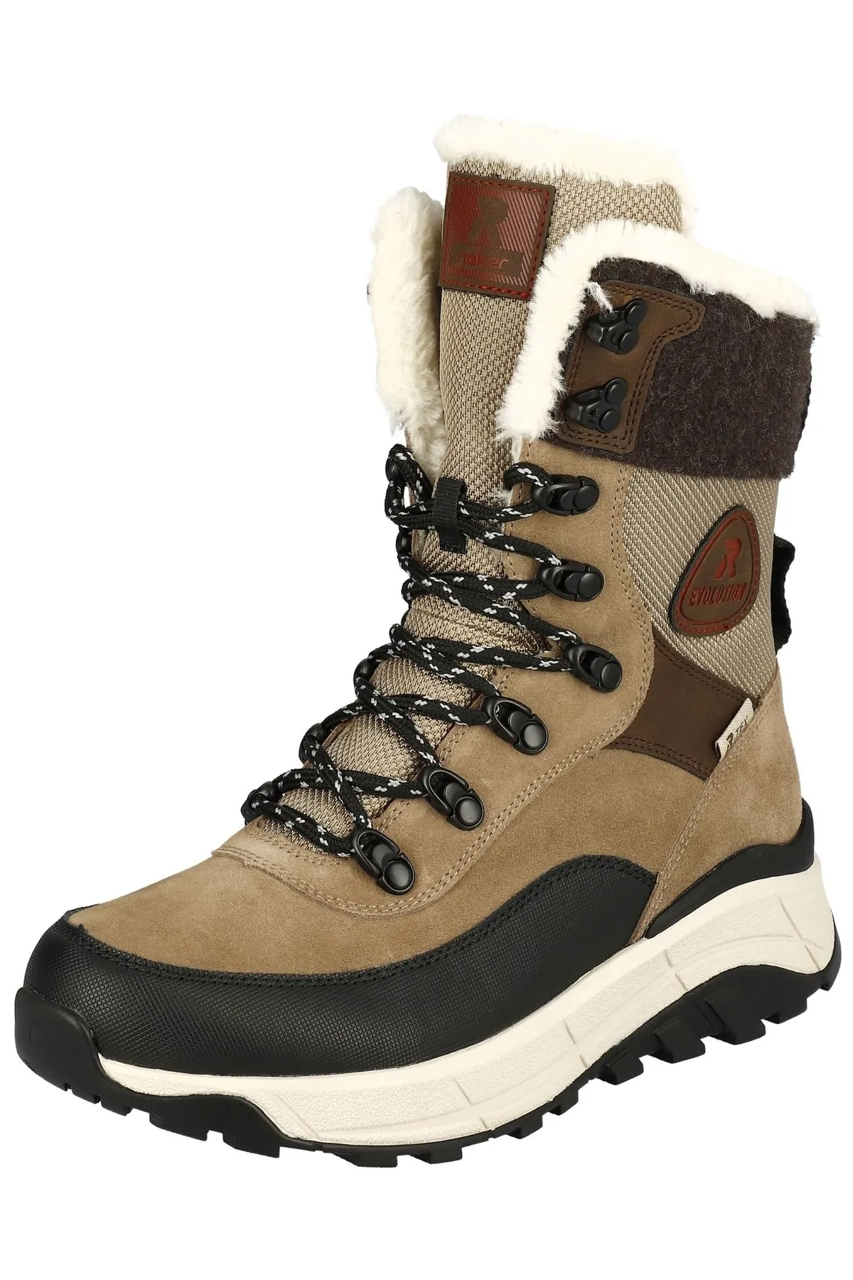 Rieker  Stiefelette - Braun - Flacher Absatz