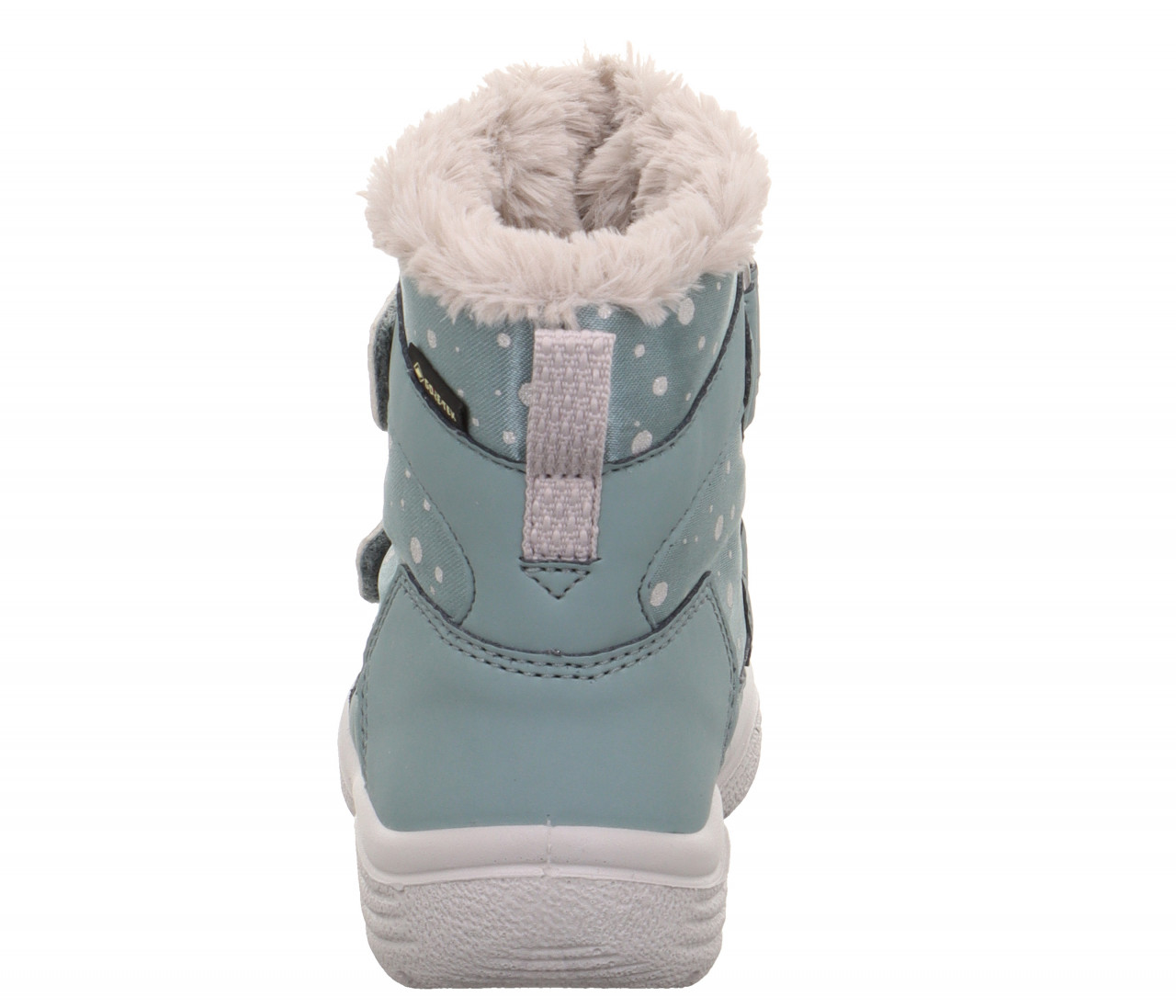 CRYSTAL - Hellgrün/Silber Boots mit Klettverschluss