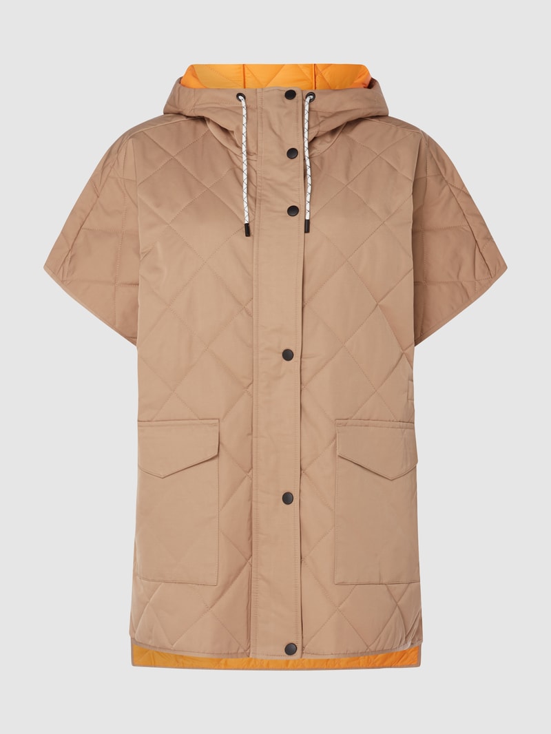 Steppweste mit Kapuze Modell 'Wiminia' in beige