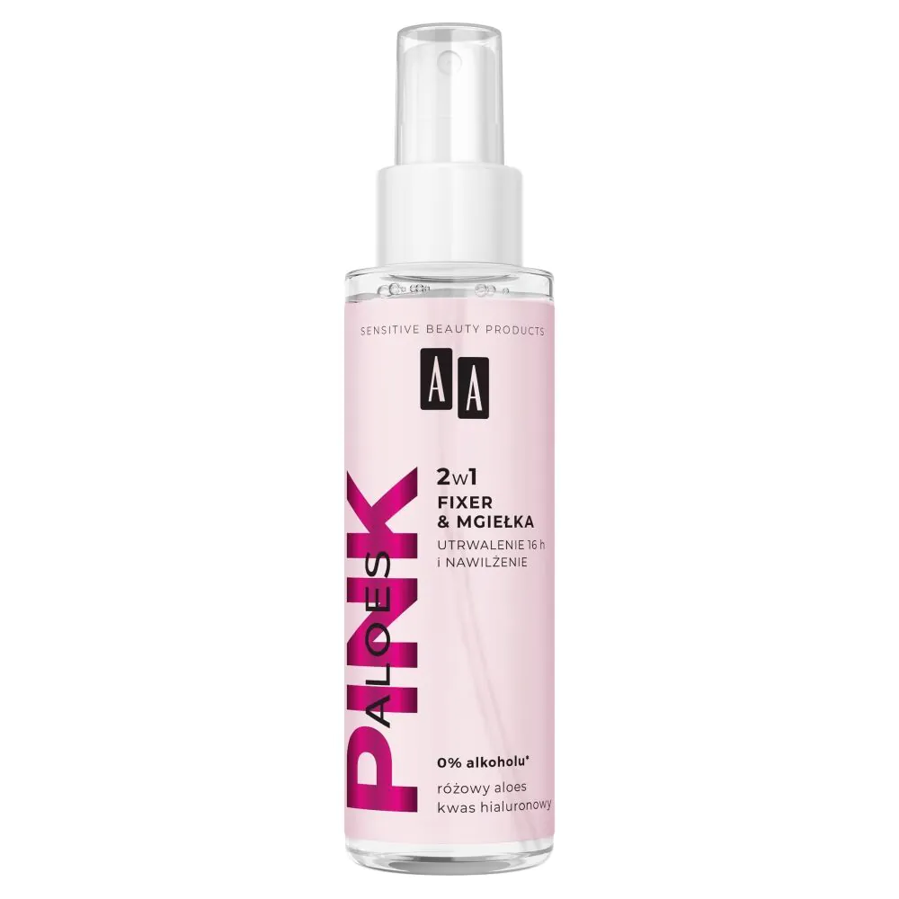 AA Aloes Pink 2 σε 1 σταθεροποιητικό και ενυδατικό σπρέι μακιγιάζ