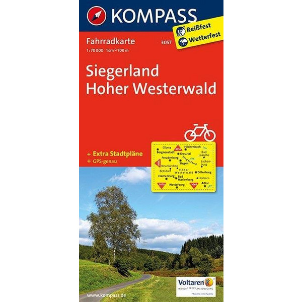 Siegerland - Hoher Westerwald 1 : 70 000 - Fahrradkarte