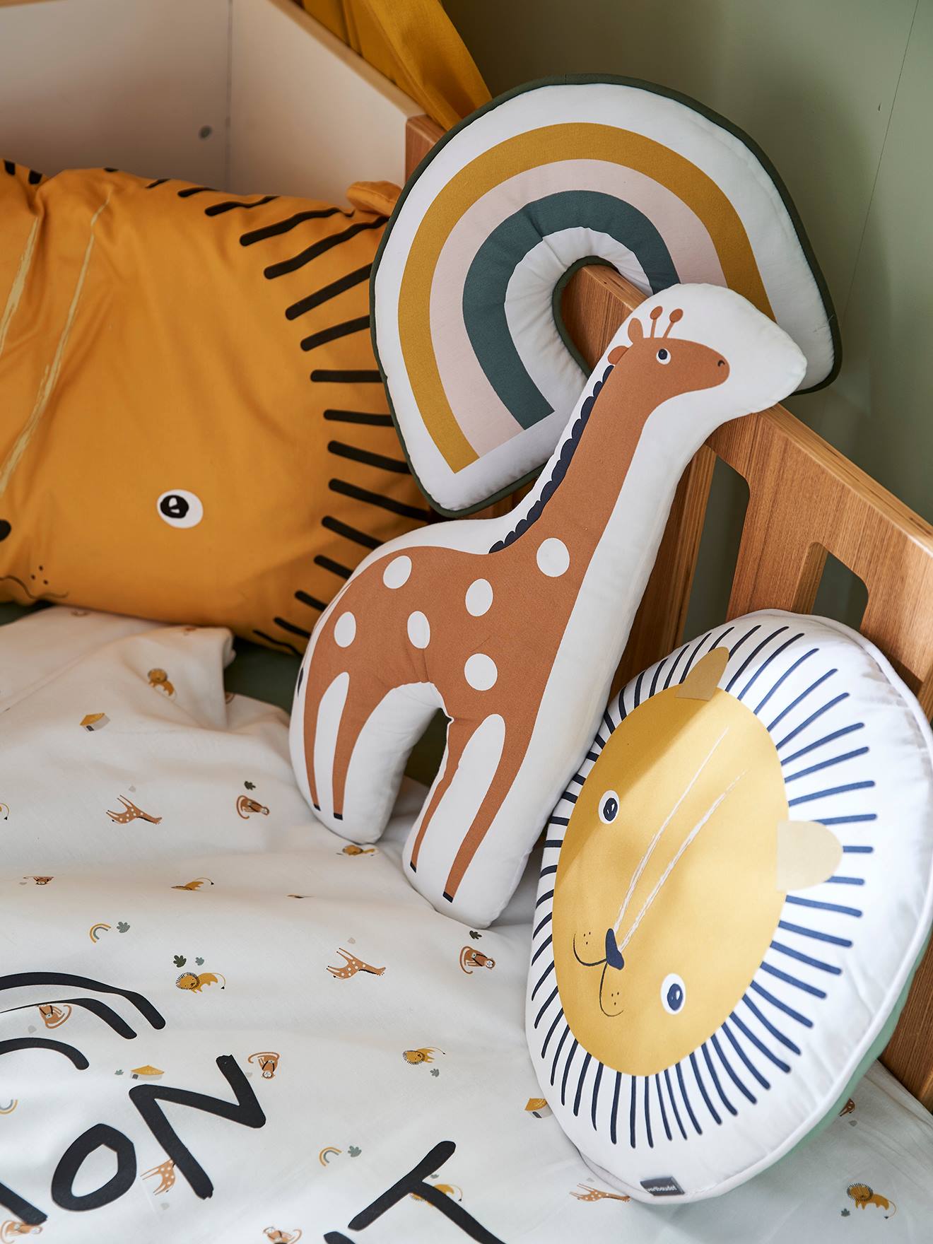 Les 3 coussins Tanzanie miel