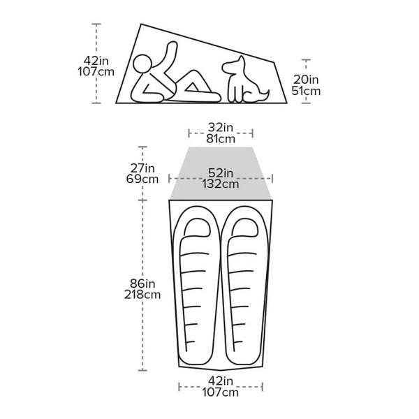 FLY CREEK HV UL2 BIKEPACK SOLUTION DYE - Kuppelzelt