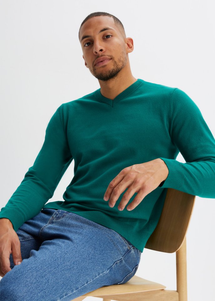 Pullover mit V-Ausschnitt