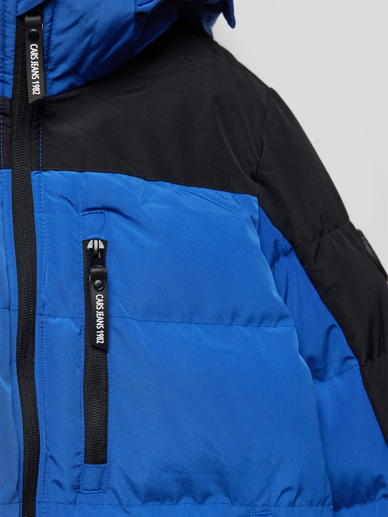 Steppjacke mit Kapuze Modell 'Hamdon' in royalblau