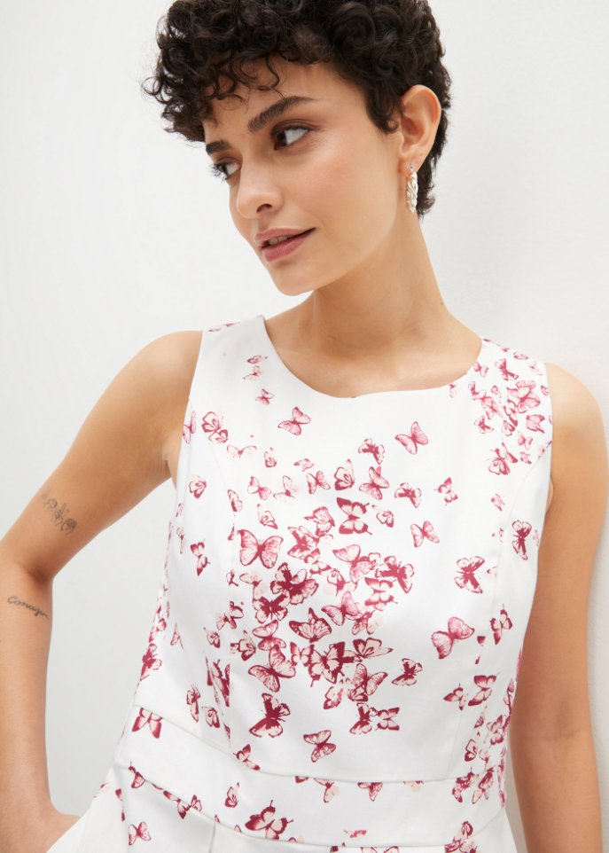Kleid mit Schmetterlingsdruck