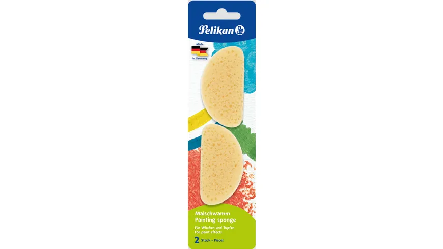 Pelikan Malschwämme 2 Stück auf Blisterkarte