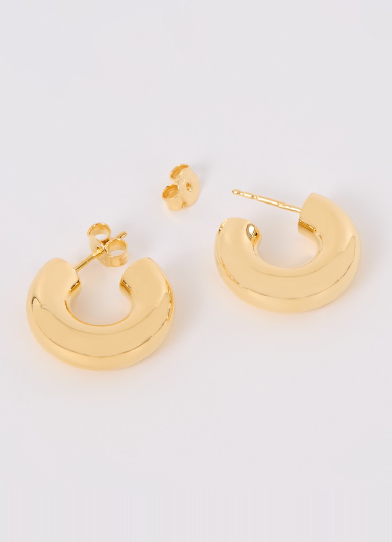 Orecchini a cerchio piccoli Missoma Chubby placcati in oro