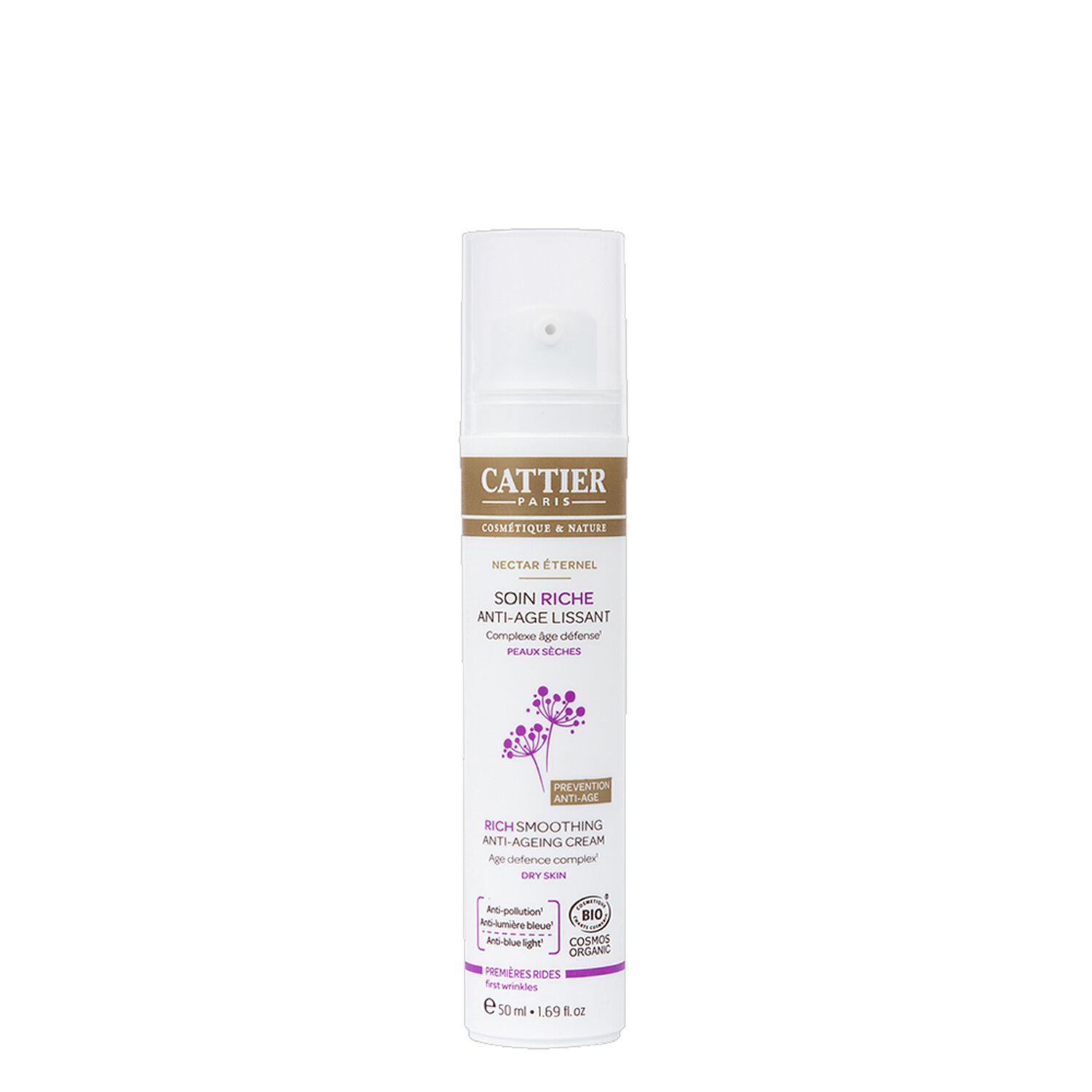 Cattier Nectar Éternel Soin de Jour Riche Anti-Âge Lissant 50 ml