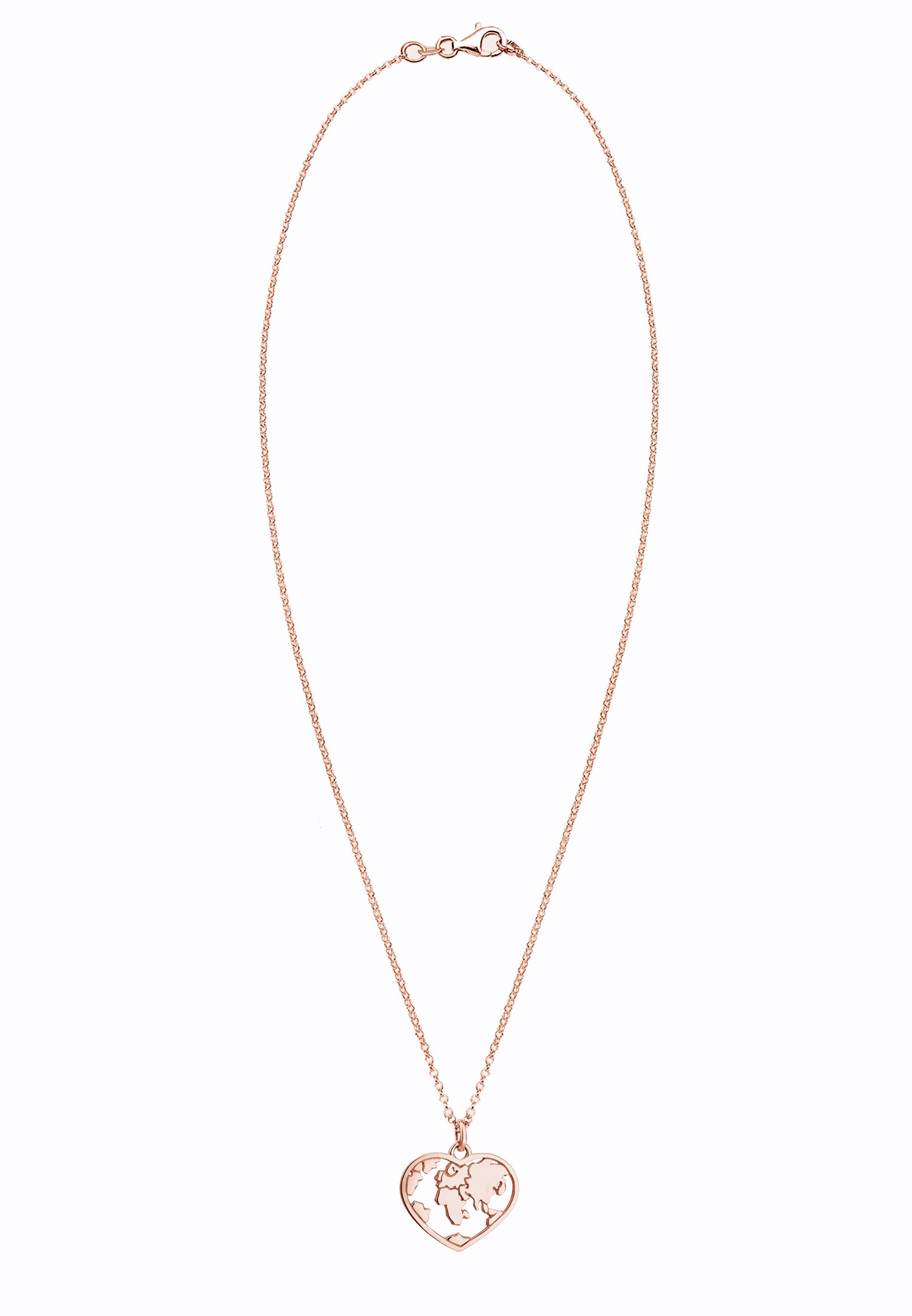 Ciondolo a forma di cuore con globo a pois di tendenza da donna Elli in argento sterling 925