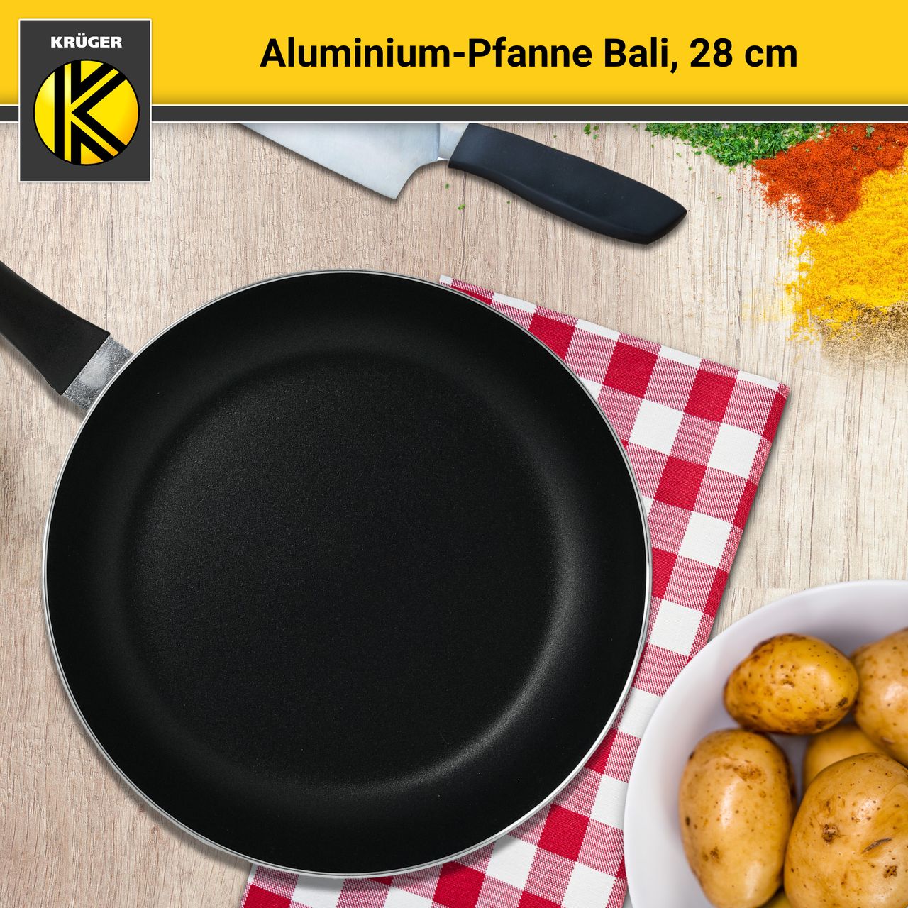 Karl Krüger Aluminium Pfanne Bali, 28 cm