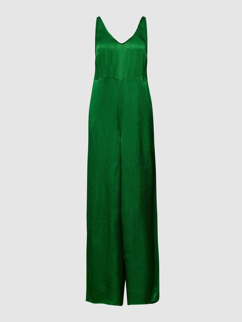 Jumpsuit mit U-Ausschnitt in grün