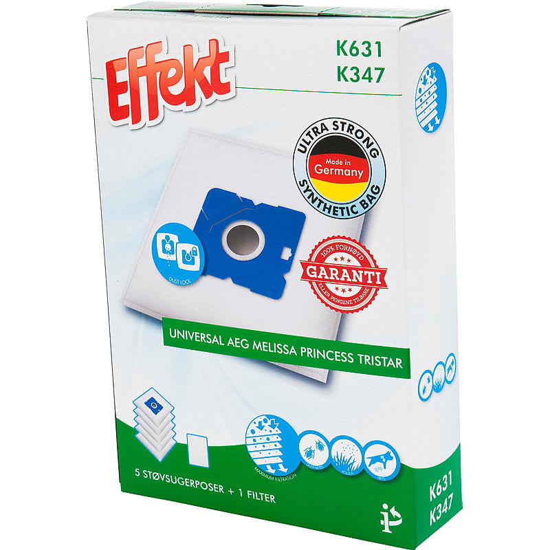 Effekt Støvsugerposer K631/K347 5-pk