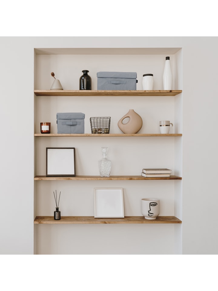 relaxdays 2 x Aufbewahrungsbox in Grau - (B)23 x (H)17 x (T)33 cm günstig kaufen onesize