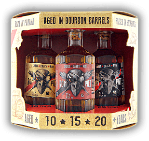 Ron Piet XO Set 10 Y., 15 Y., 20Y. 3x 0,05 Liter Ron Piet XO Set 10 Y., 15 Y., 20Y. 3x 0,05 Liter In feinsten Bourbon-Fässern gereift. 0,15	 Liter - Vol 40%