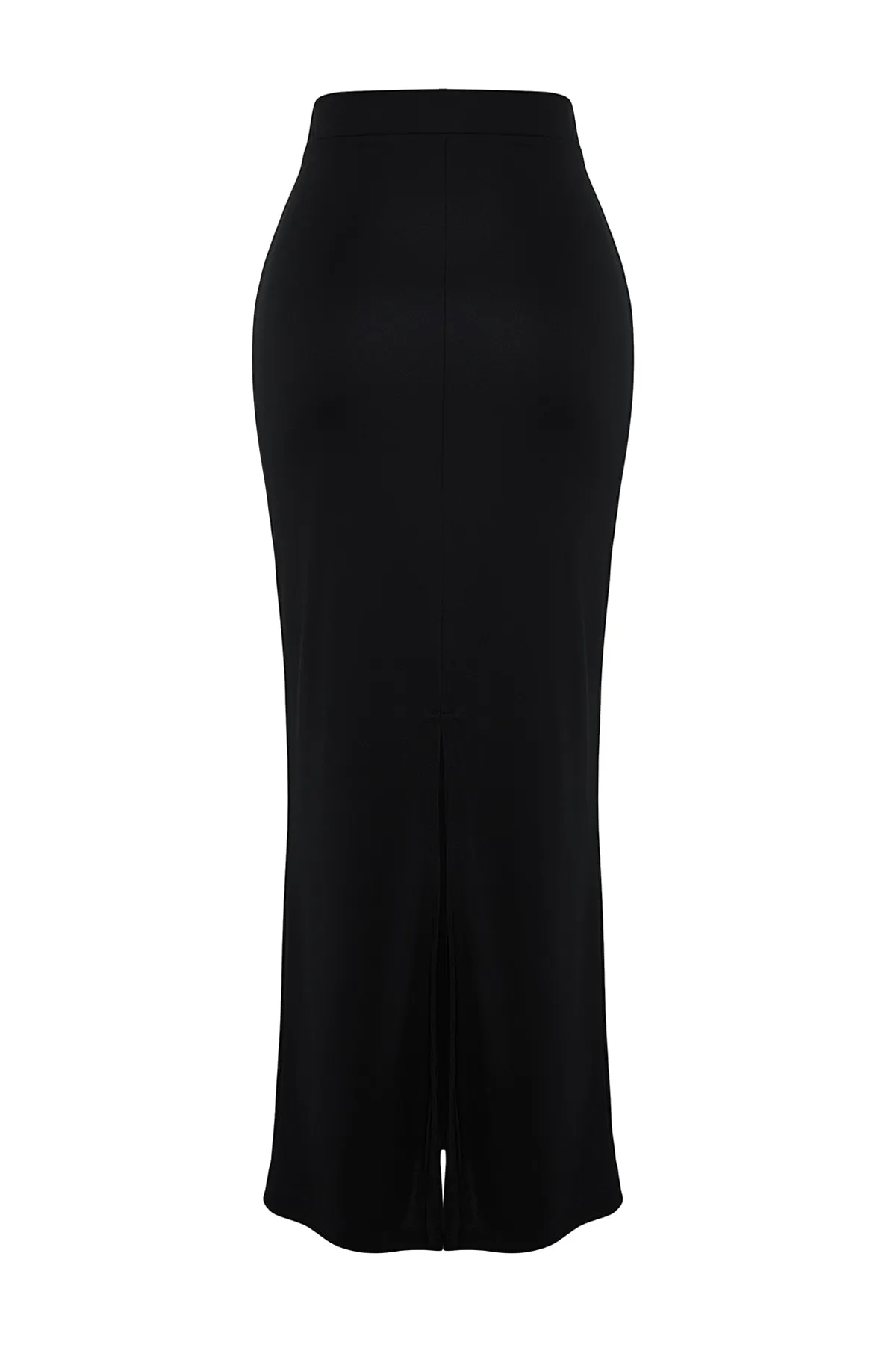 Trendyol Collection  Schwarzer Maxi-Stretch-Strickrock mit hoher Taille TWOSS23ET00372