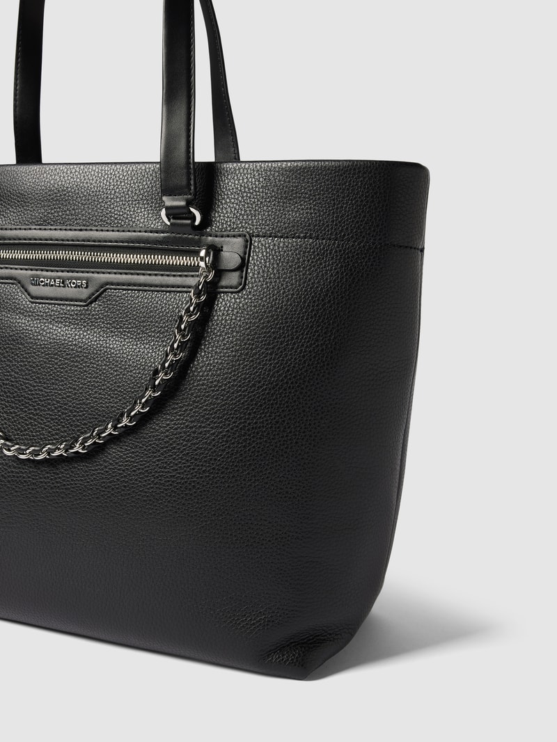 Tote Bag in Leder-Optik Modell 'ELLIOT' in schwarz