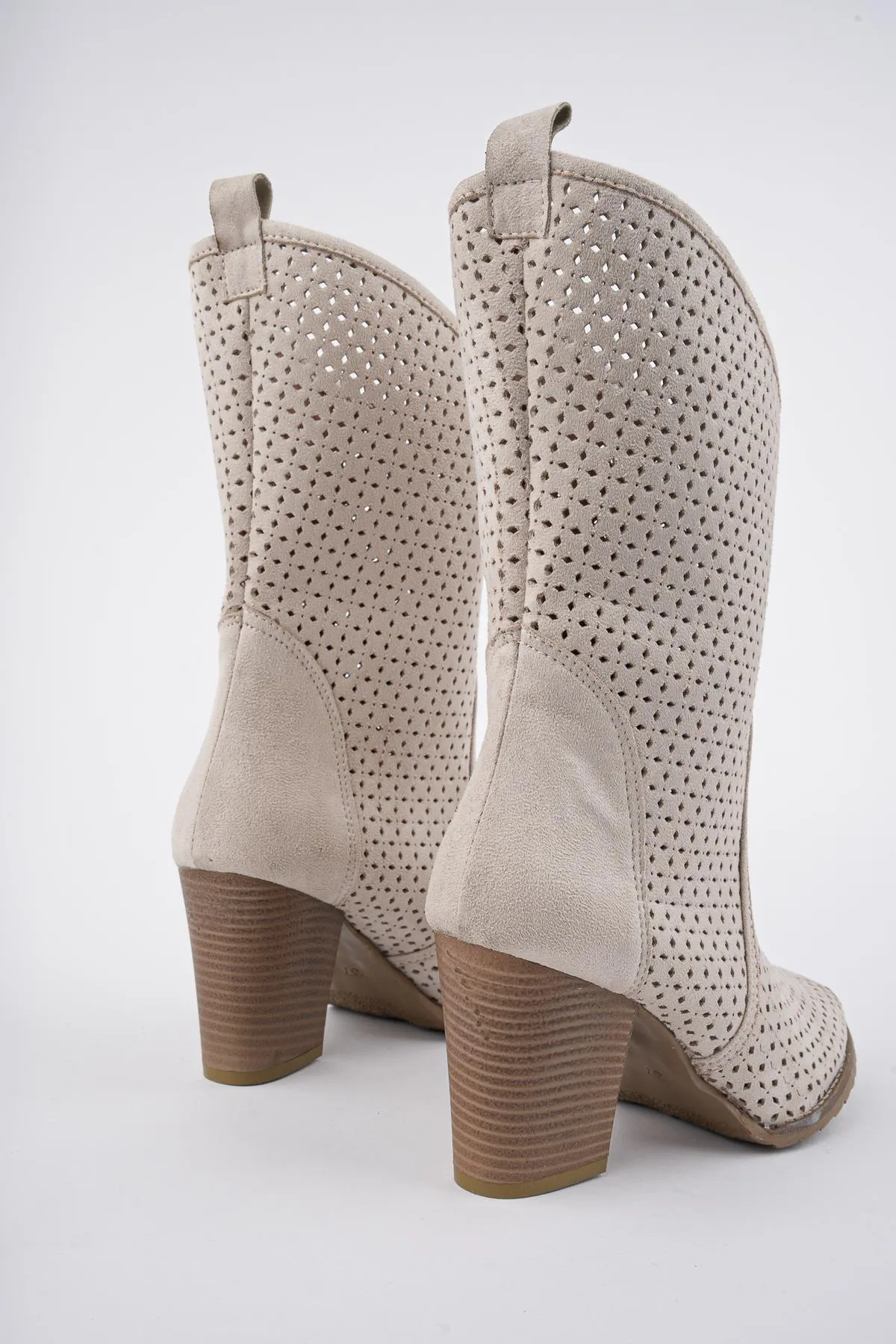 MUGGO  Indiana garantiert lasergeschnittene, stilvolle und bequeme Cowboy-Sommerstiefel für Damen