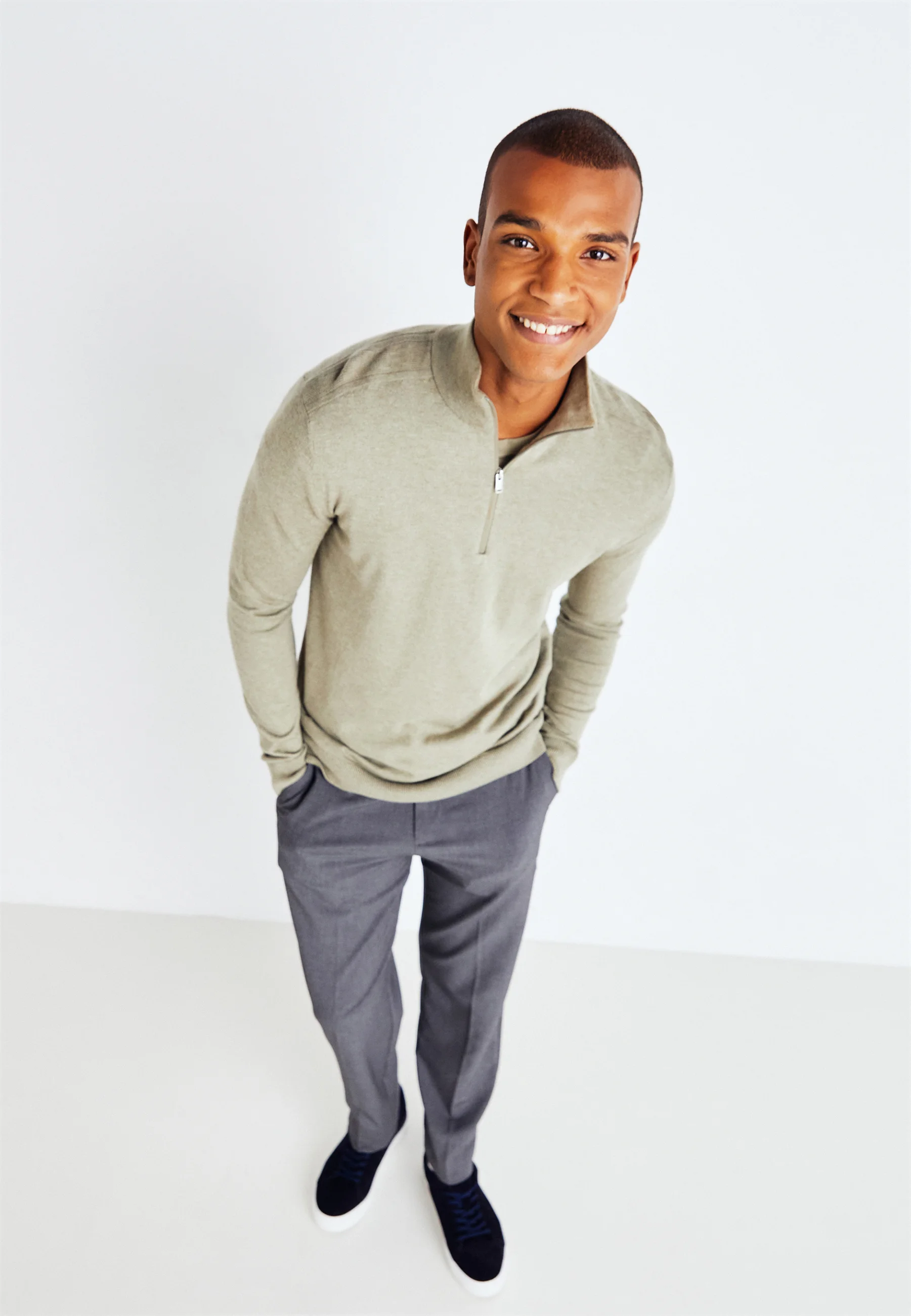 Suéter SLHBERG HALF ZIP de Selected Homme