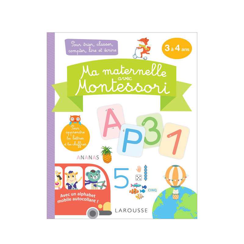 Livre Ma maternelle avec Montessori 3/4 ans - Larousse Jeunesse
