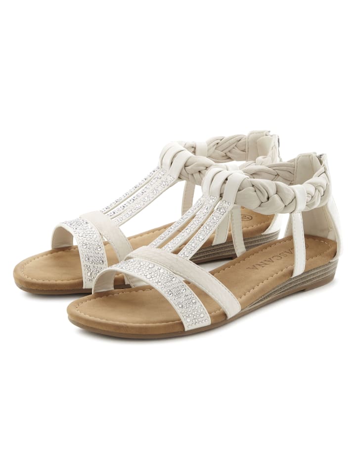 LASCANA Sandale in offwhite günstig kaufen