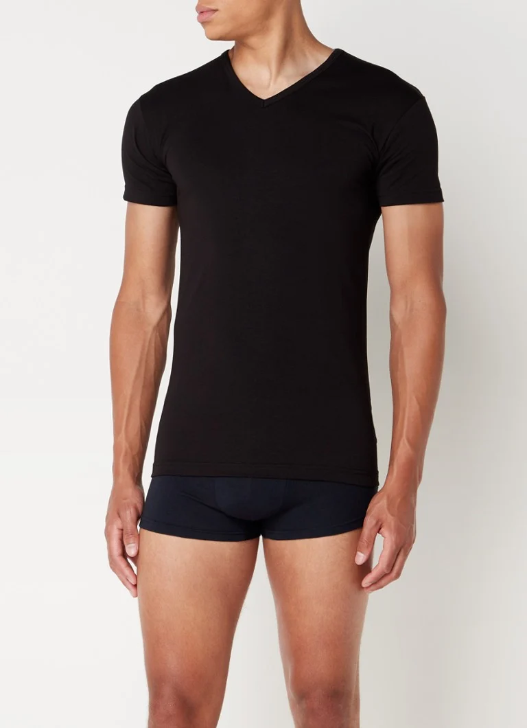 Majica Alan Red Oklahoma body fit s V-izrezom, pakiranje od 2 komada