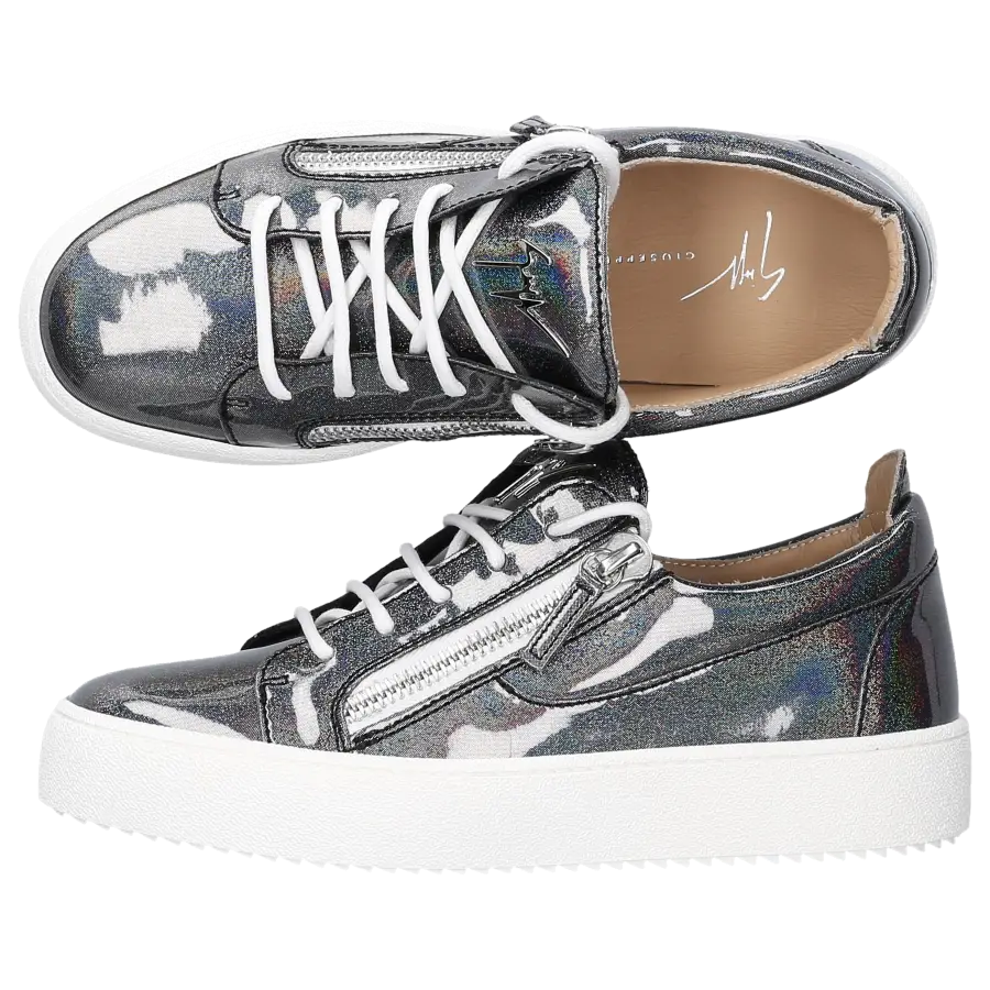 Giuseppe Zanotti - Sneaker low FRANKIE Lackleder - grau