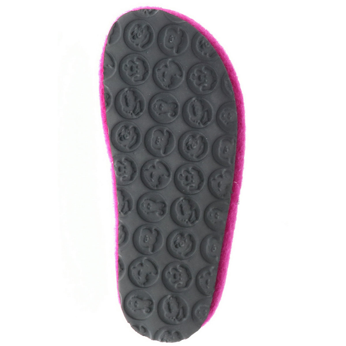 Kinder Mädchen Hausschuhe Pantoffeln Pantoletten Slipper Naturwollfilz (Lama) pink/lila/fuxia