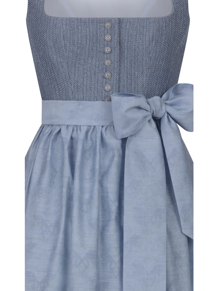 Nübler Dirndl Romina Lang in Rauchblau günstig kaufen