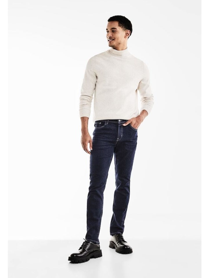 Street One Jeans in dark blue rinsed wash günstig kaufen