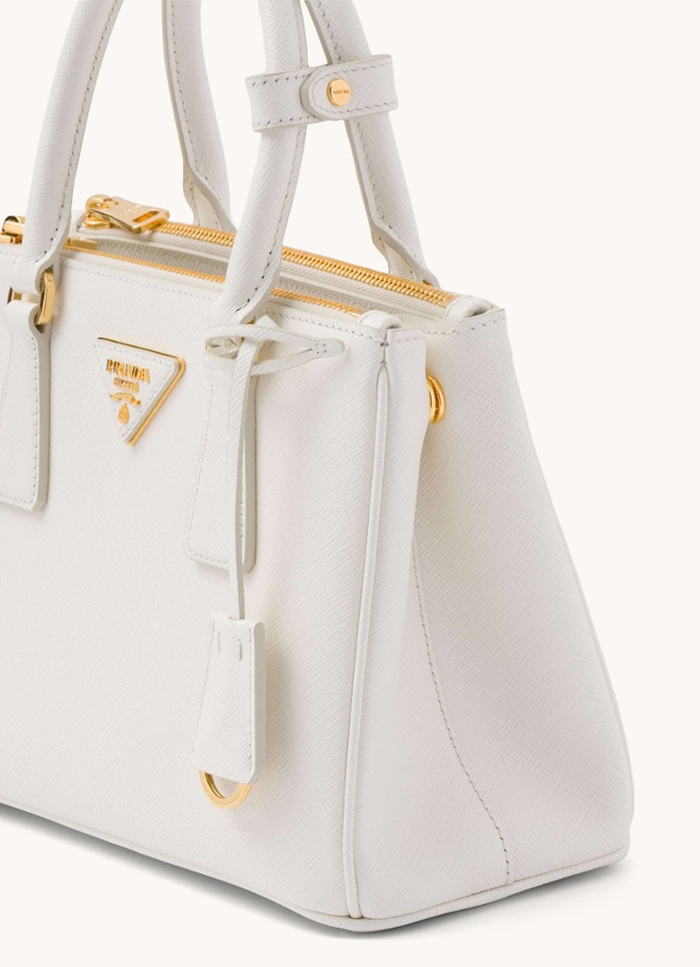 Prada Galleria leather handbag with detachable shoulder strap