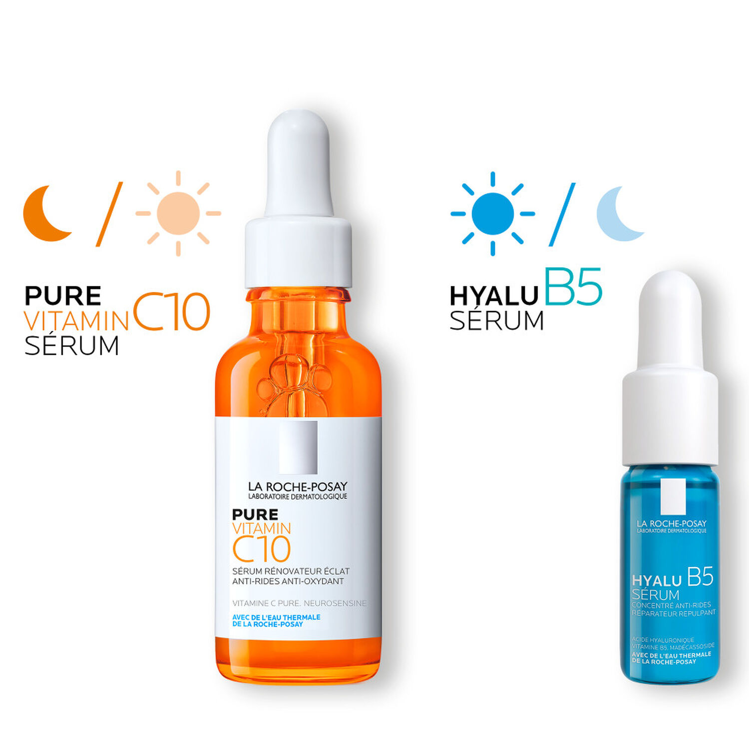 la roche-posay Vitamin C Coffret Sérum Anti-rides Éclat 30 ml + Sérum Anti-rides Réparateur 10 ml