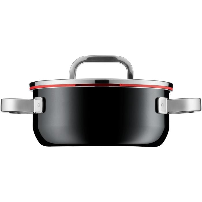 Fusiontec Functional Bratentopf mit Glasdeckel, 20 cm, Black