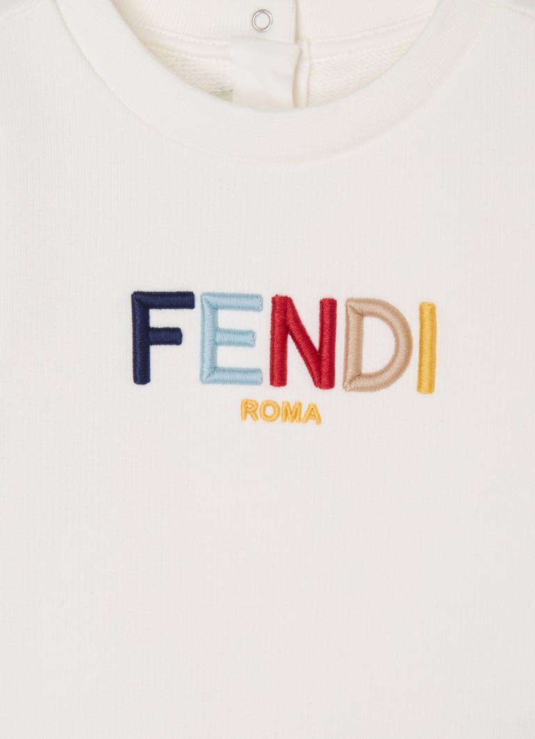 Maglione Fendi con logo ricamato