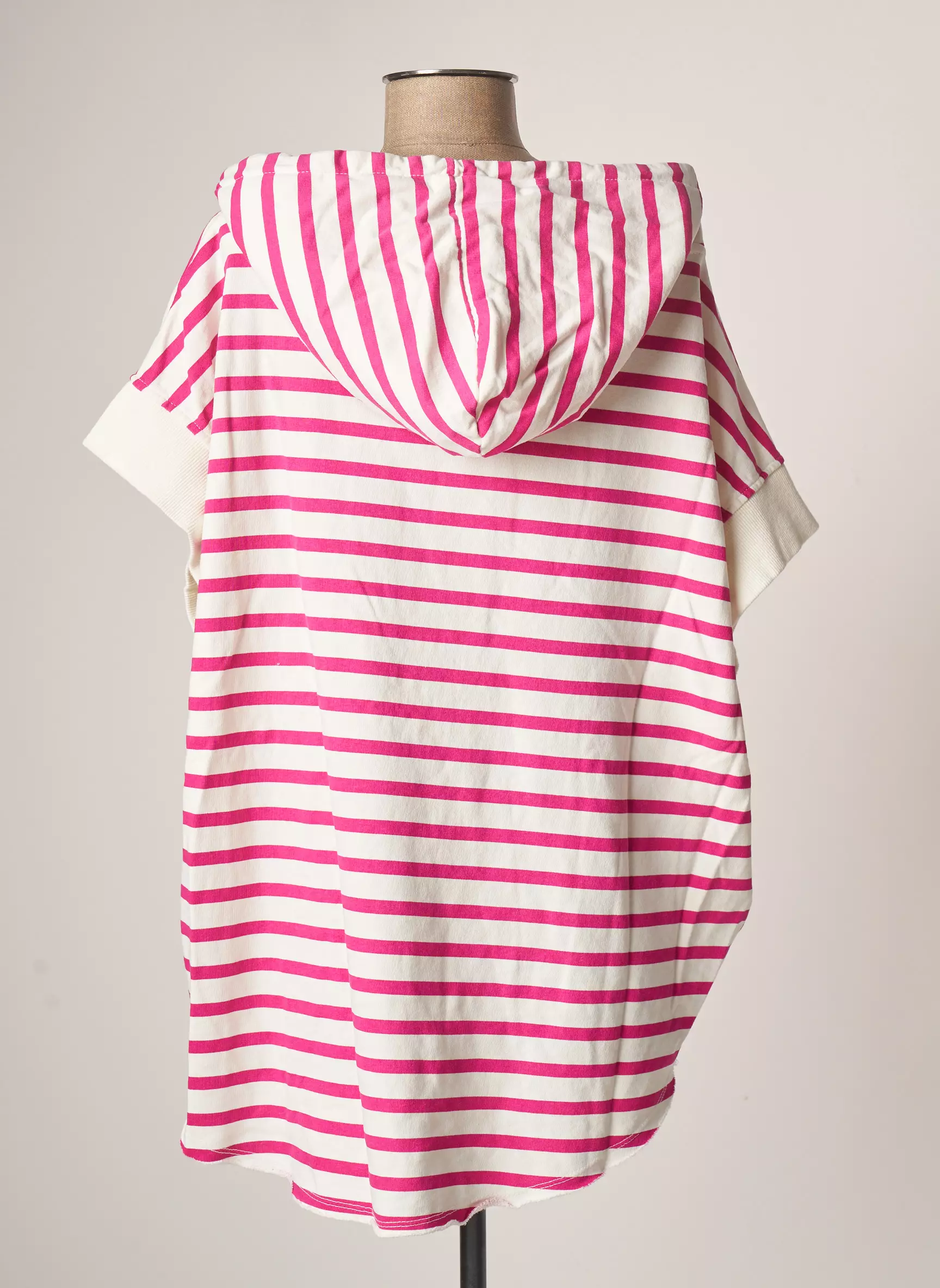 Studio Parisien Sweat Capuche Femme couleur rose