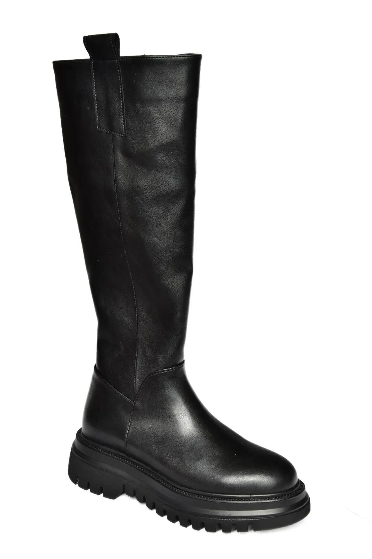 Fox Shoes  R312401309 Schwarze Damenstiefel mit dicken Sohlen