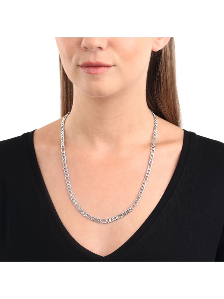 Amor Halskette Edelstahl in Silber günstig kaufen 55 cm