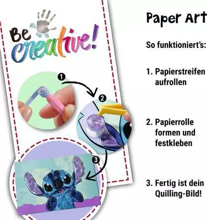 Paper Art Quilling Stitch - Bastelset für Kinder ab 7 Jahren
