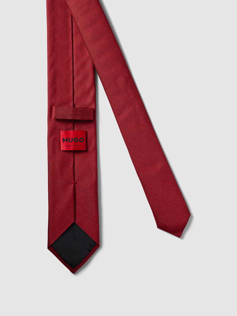 Seidenkrawatte mit Allover-Muster Modell 'Tie' (6 cm) in rot