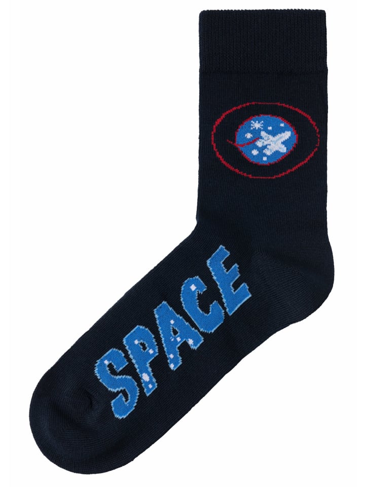 H.I.S Socken in 2x blau-gemustert, 2x schwarz-gemustert günstig kaufen