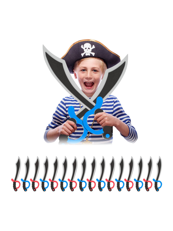 relaxdays 16x Piratensäbel in Bunt günstig kaufen onesize