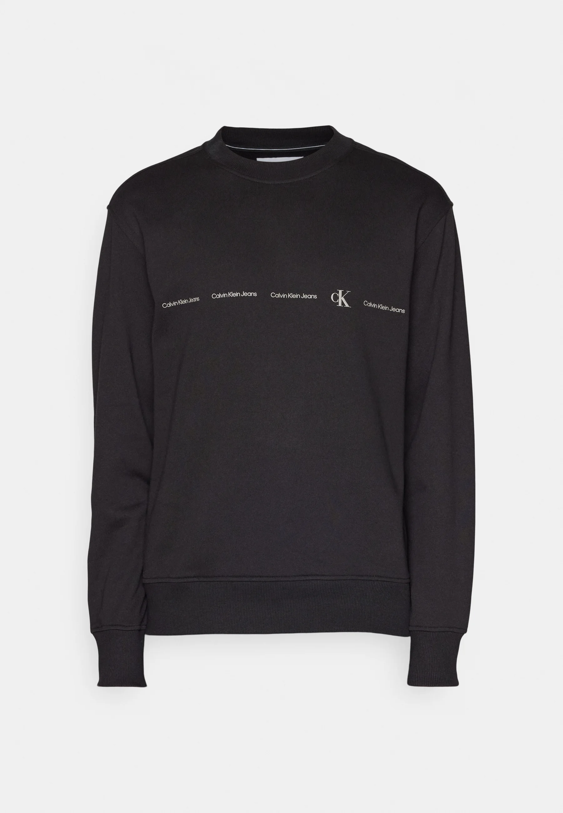 Sudadera con cuello redondo y logotipo repetido de Calvin Klein Jeans