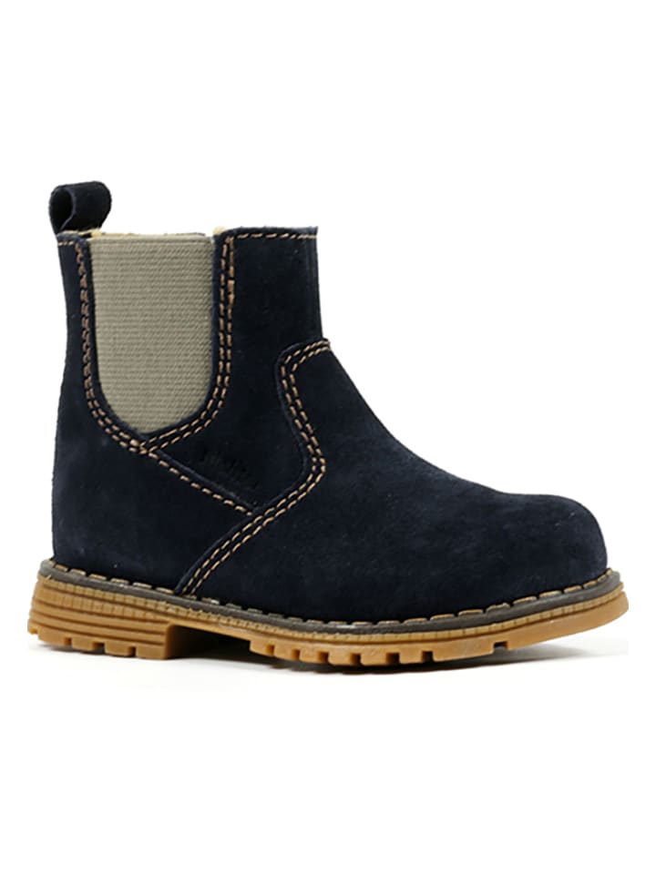 Richter Shoes Leder-Chelsea-Boots in Dunkelblau günstig kaufen