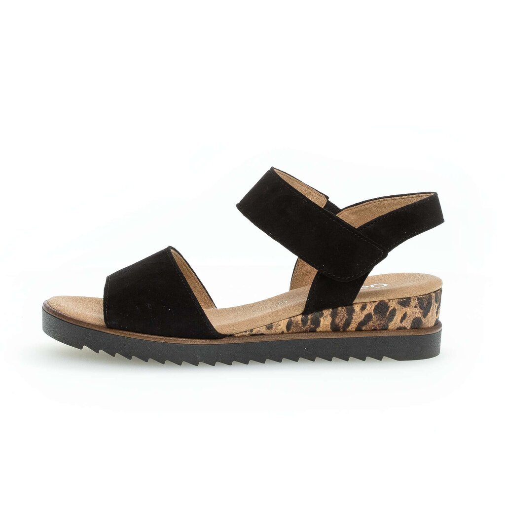Gabor comfort Keilsandalette schwarz