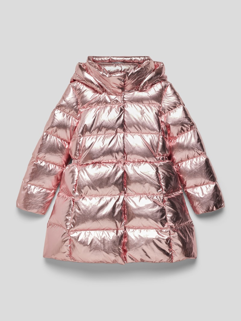 Daunenjacke mit Kapuze Modell 'CELIA' in hellrosa