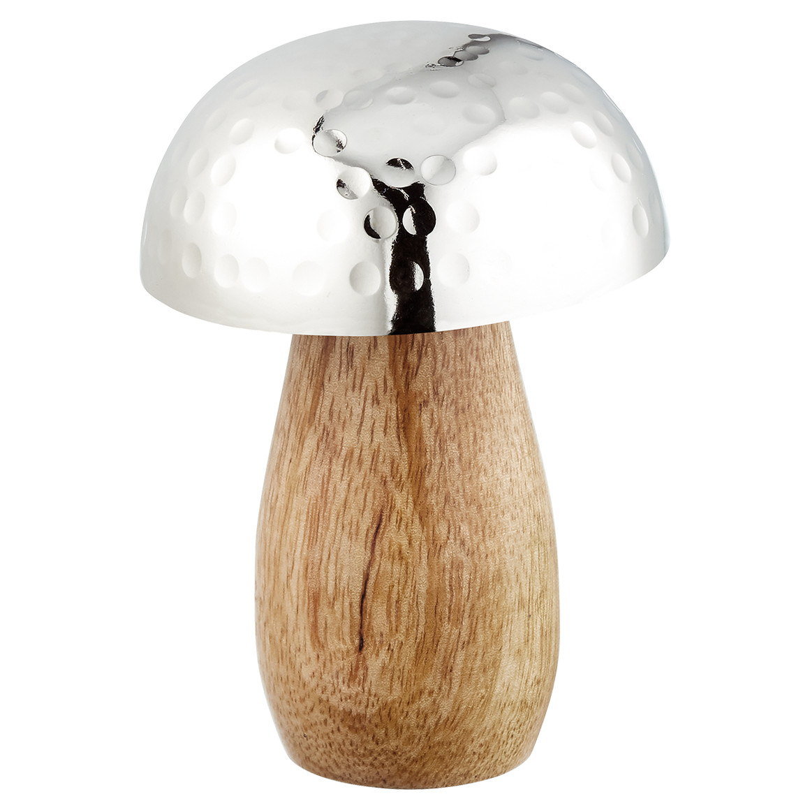 Großer Deko-Pilz aus Mangoholz